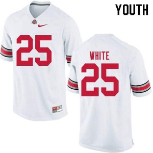 NCAA Ohio State Buckeyes Youth #25 Brendon White White Nike Football College Jersey SVV5145FS